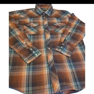 Men's Plaid Button-Up Shirt